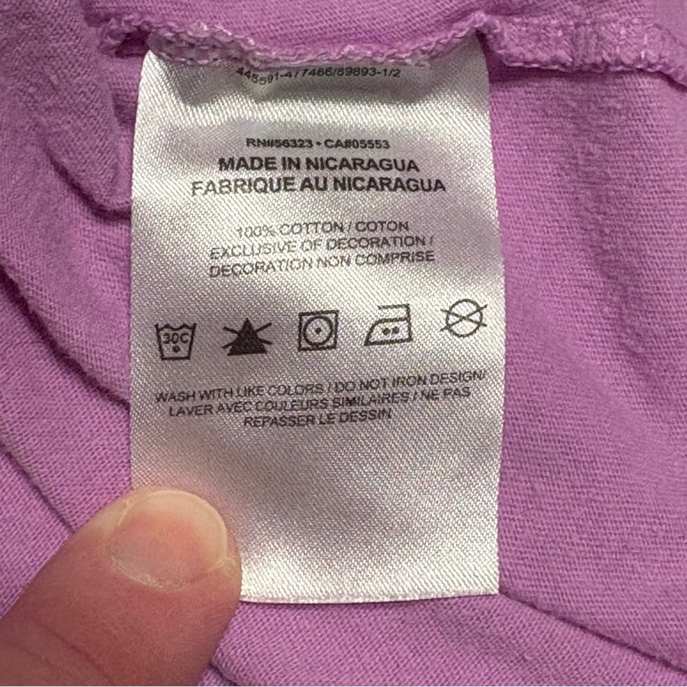 Nike Kids Lavender Tee with Slogan - Picture 5 of 6